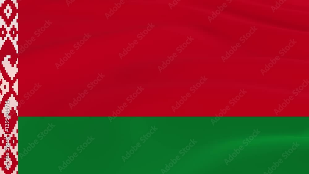 Belarus Flag Wind Waving