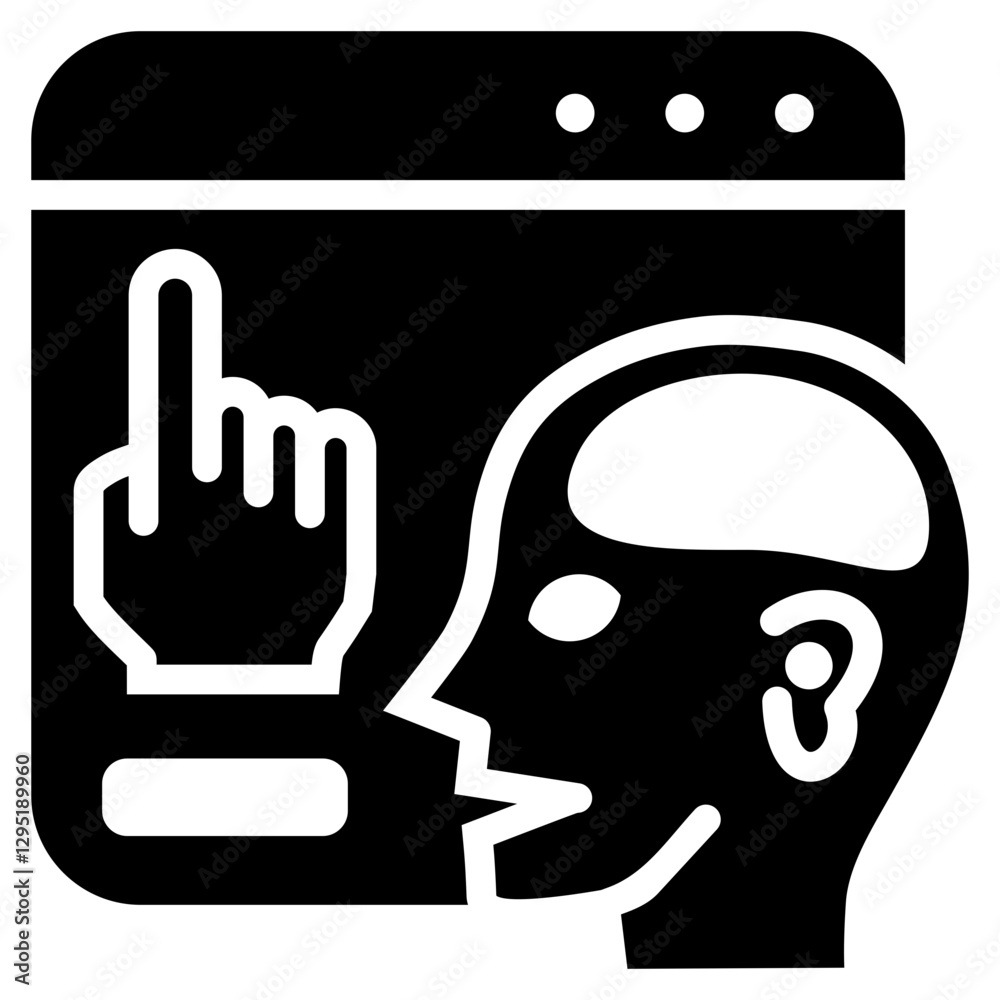 Accessibility Glyph Icon