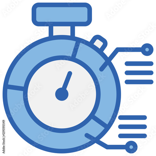 Session Blue White Icon