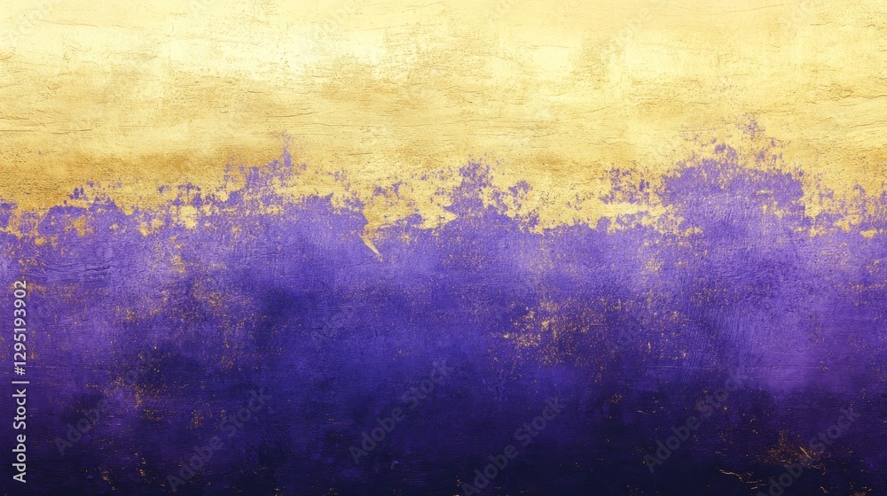 Obraz premium Golden and Purple Abstract Texture: A Glimmering, Textured Masterpiece