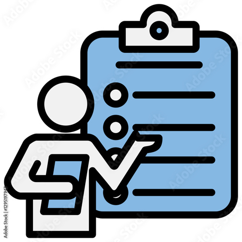 Moderator Blue Black Icon