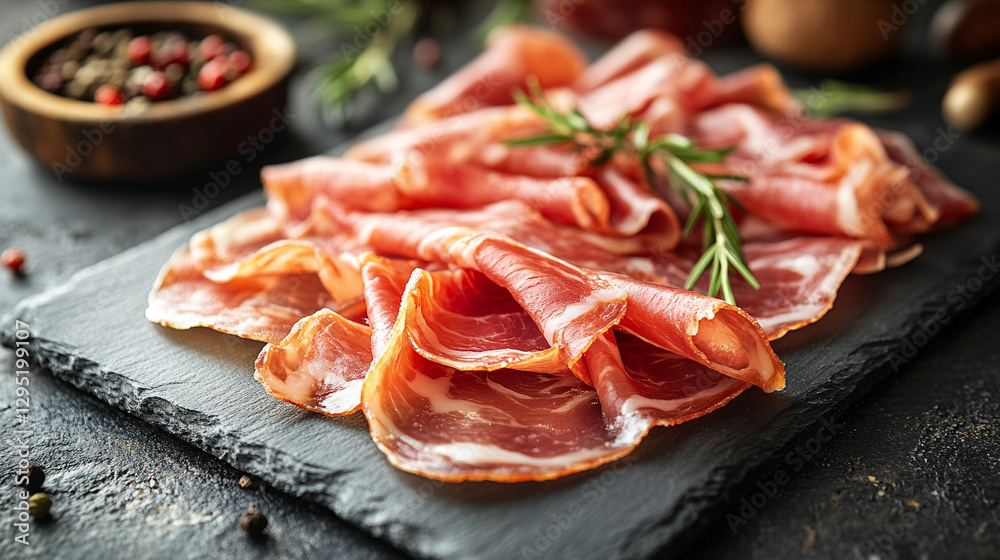 A stunning background showcasing the rich and savory appeal of modern jamon, symbolizing luxury, tradition, and culinary artistry A stunning background showcasing the rich and savory appeal of modern jamon, symbolizing luxury, tradition, and culinary artistry
