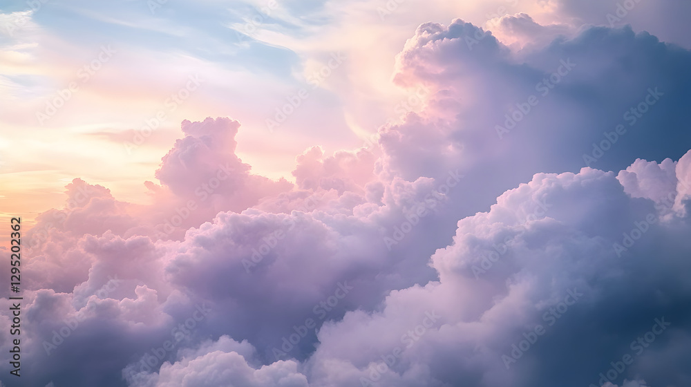Obraz premium clouds creating a soft and diffused sky texture 