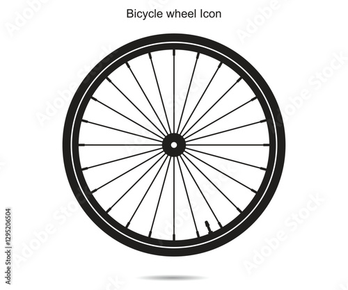  Bicycle wheel Icon