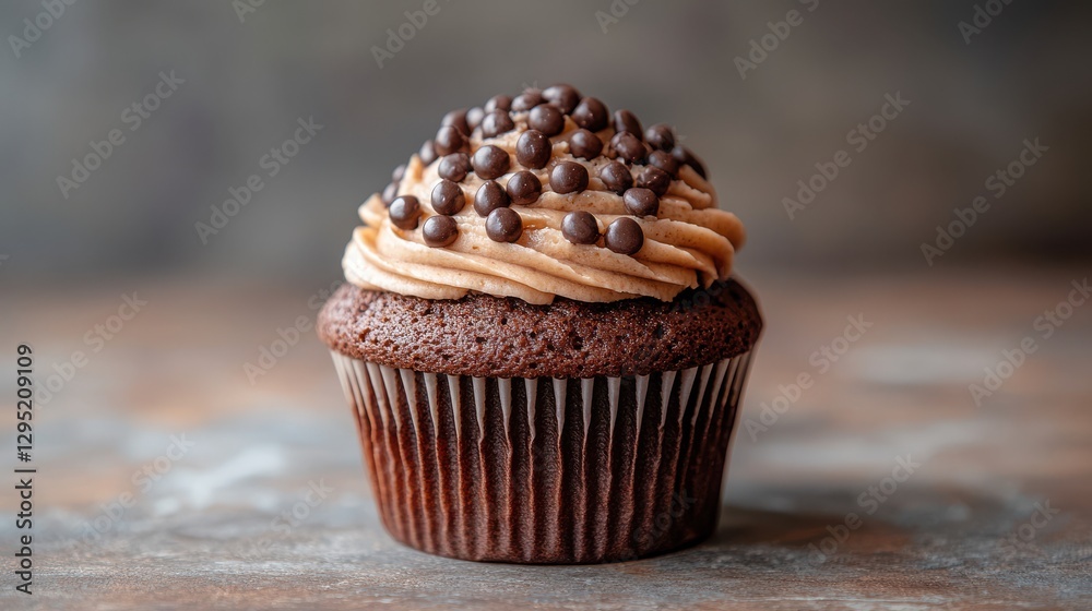 tasty muffin cake isolated,studio background
