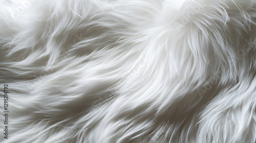 and gray fur blending seamlessly in soft and feathery waves 