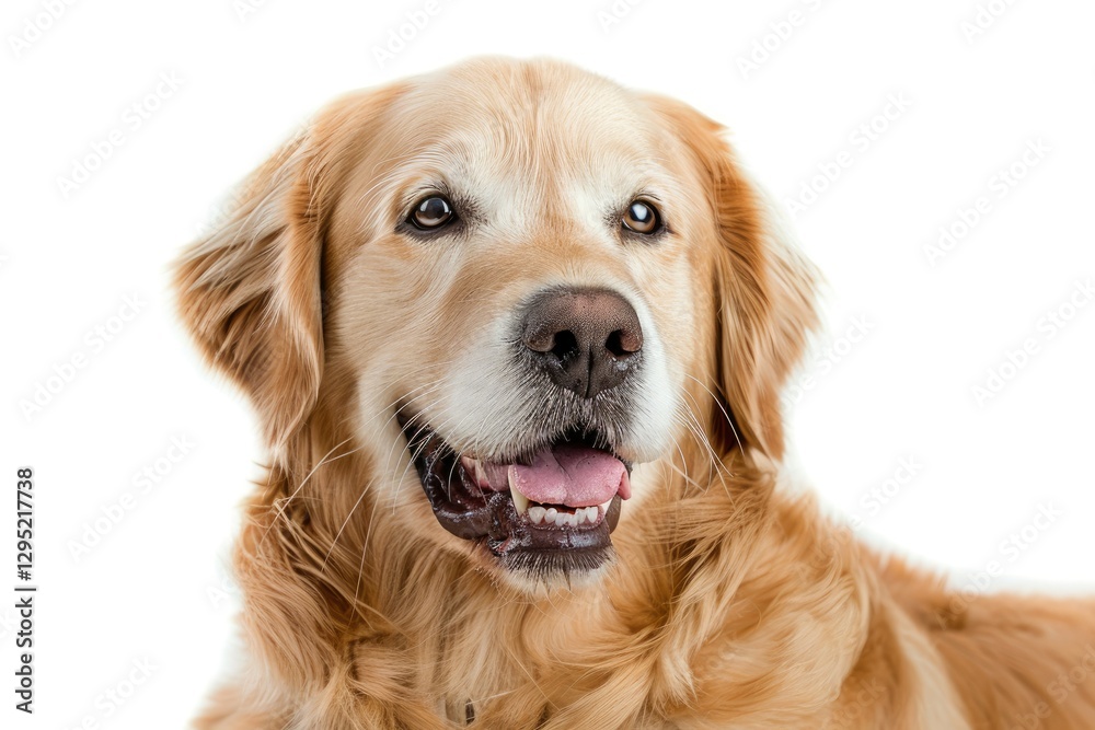 High Resolution Picture of Portrait of Happy Golden Retriever High Resolution Picture of Portrait of Happy Golden Retriever