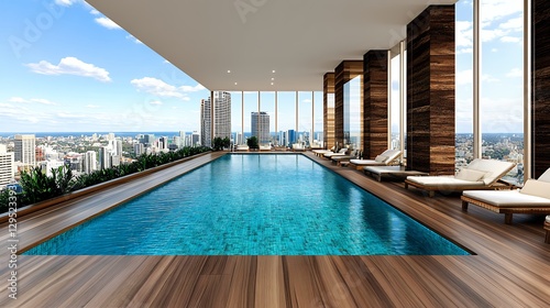 Luxury Rooftop Infinity Pool with Stunning City Views