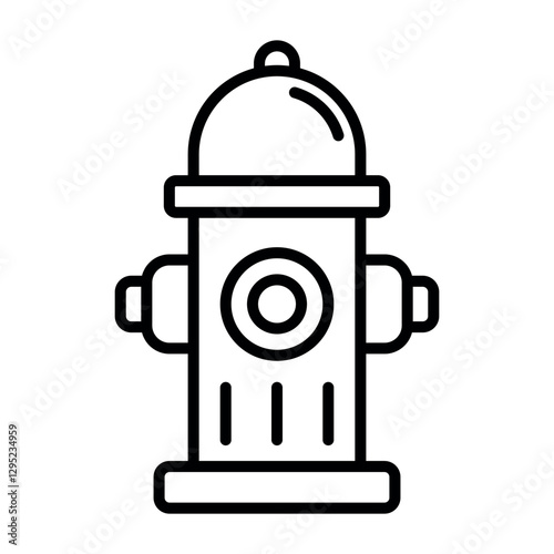hydrant vector flat icon design