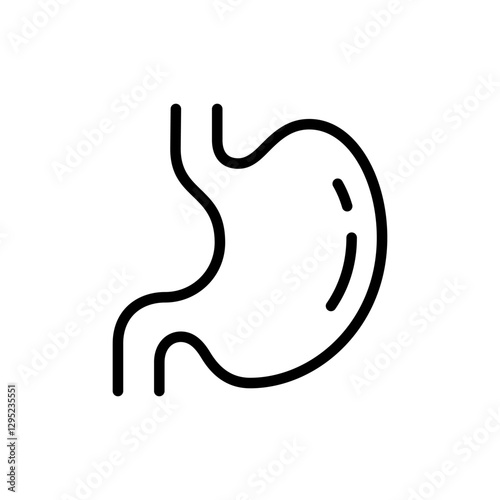 digestive stomach icon vector design in trendy style