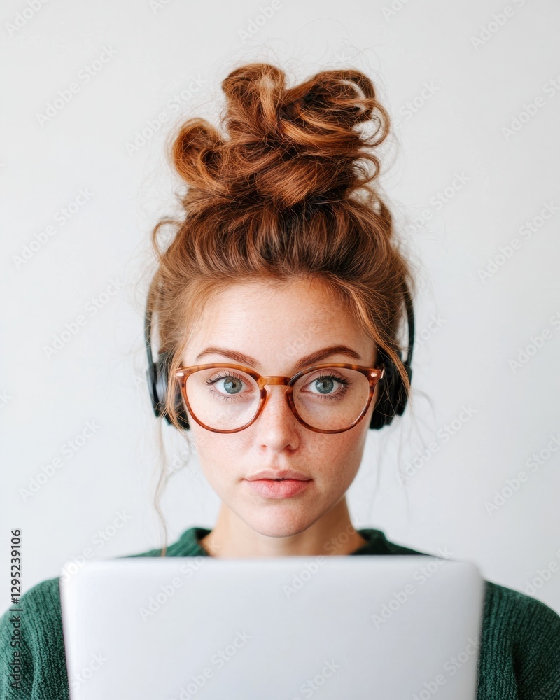 Minimalist Remote Work Aesthetic Gen Z Professional in Cozy Home Office, Empowering Digital Collaboration and Mindful Productivity Wellness Trends Minimalist Remote Work Aesthetic Gen Z Professional in Cozy Home Office, Empowering Digital Collaboration and Mindful Productivity Wellness Trends