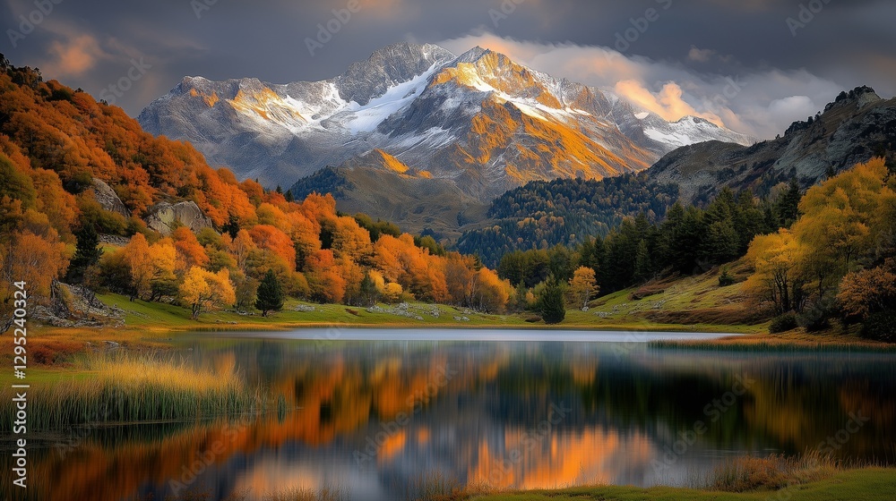 Naklejka premium autumn landscape in the mountains