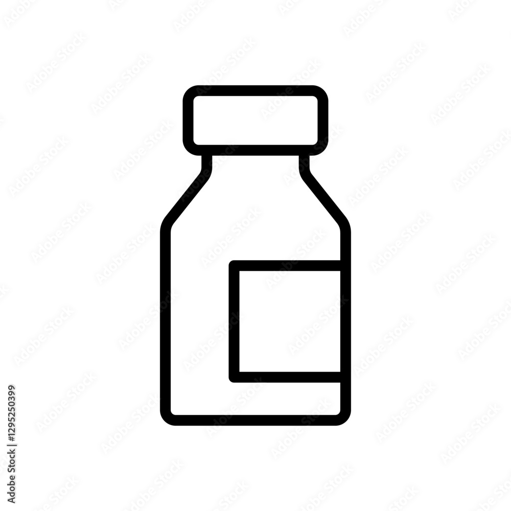 medicine bottle icon vector design in trendy style medicine bottle icon vector design in trendy style