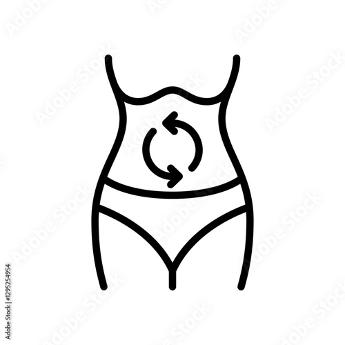 digestive cleansing icon vector design in trendy style