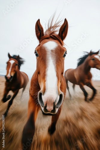 Kinetic Wilderness Collective Dynamic Horse Herd Motion for Eco-Conscious Branding and Inspirational Nature-Driven Marketing Design