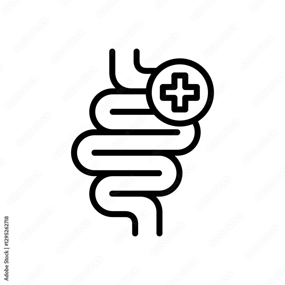 gut health icon vector design in trendy style gut health icon vector design in trendy style