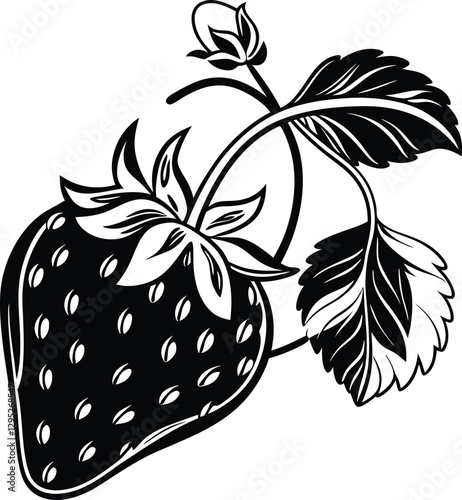 Fruitful Designs: Strawberry Logo Collection