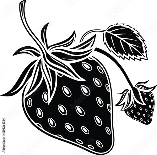 Fruitful Designs: Strawberry Logo Collection