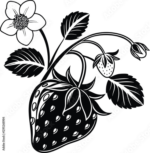 Fruitful Designs: Strawberry Logo Collection