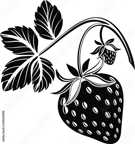 Fruitful Designs: Strawberry Logo Collection