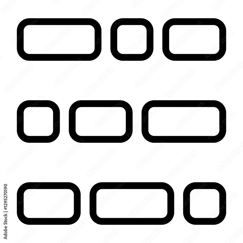 Menu Vector Line Icon Design Menu Vector Line Icon Design
