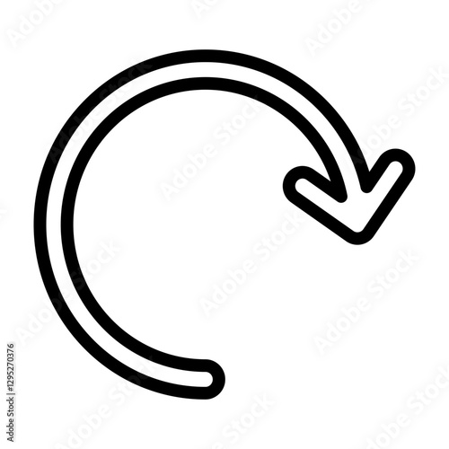 Redo Vector Line Icon Design