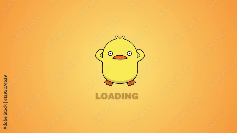 Duck HD animated loading video. #Loading #Video #Editing