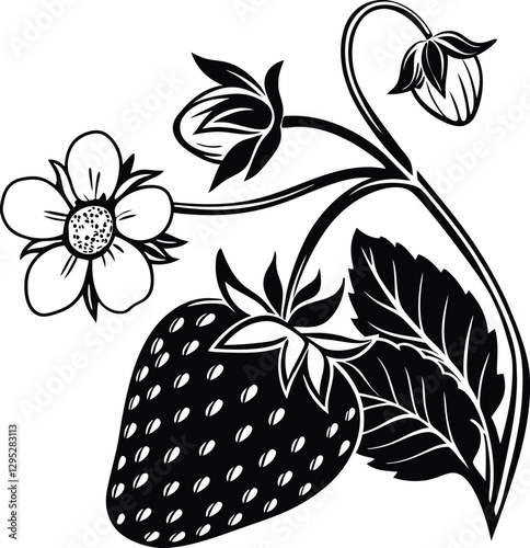Scarlet Symbols: Unique Strawberry Logos