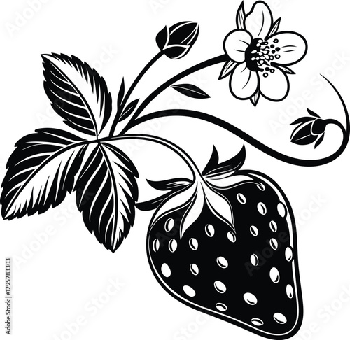Scarlet Symbols: Unique Strawberry Logos
