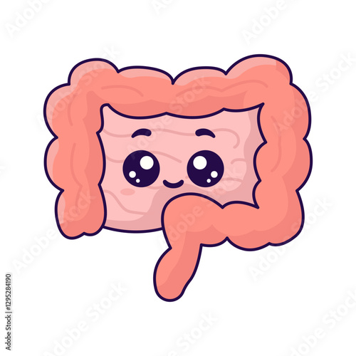 cute intestine organ