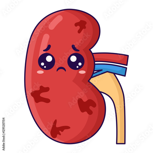 cute kidney organ