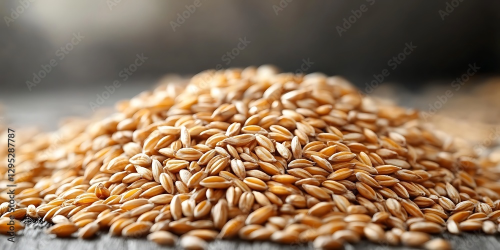 Obraz premium a bowl of grain and ears of wheat