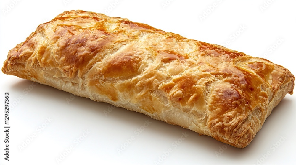 Apple strudel, isolated on transparent or white background Apple strudel, isolated on transparent or white background