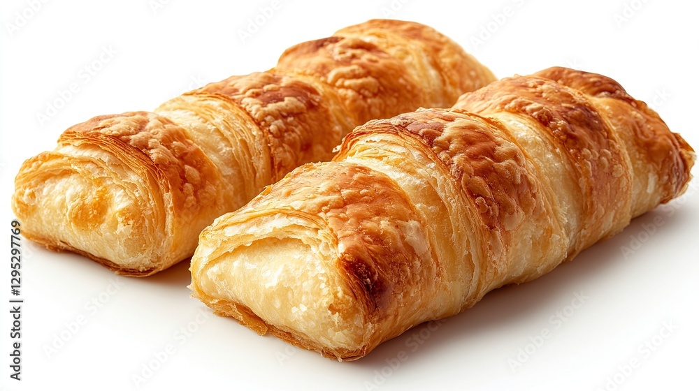 Apple strudel, isolated on transparent or white background Apple strudel, isolated on transparent or white background