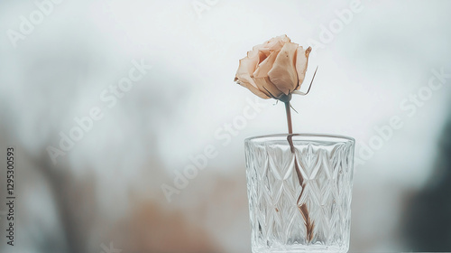 Dried Rose in Glass: A deli...