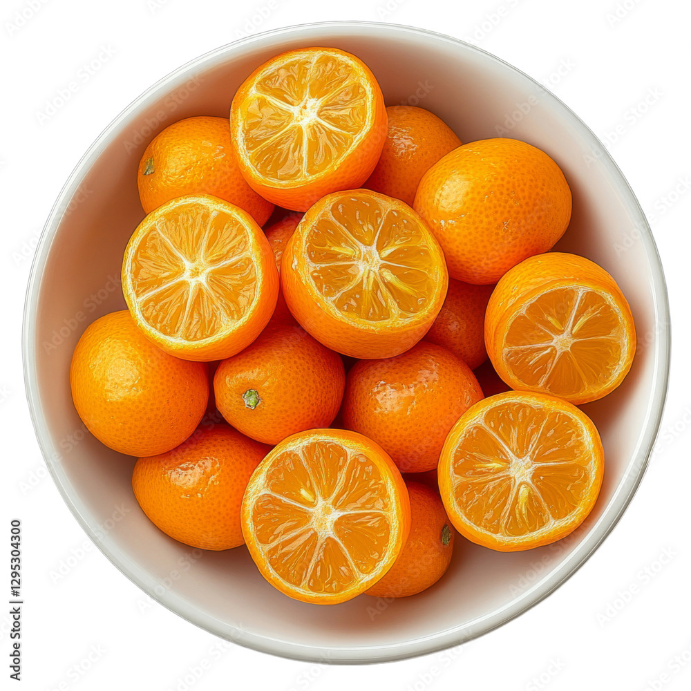Fototapeta premium Vibrant Citrus Fruits in a Bowl