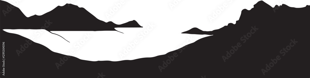 Minimalist Mountain Silhouette Bundle Minimalist Mountain Silhouette Bundle