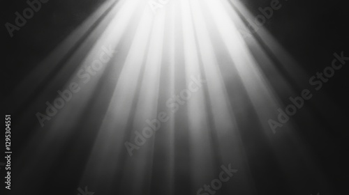 Spotlight Beam on Dark Stage