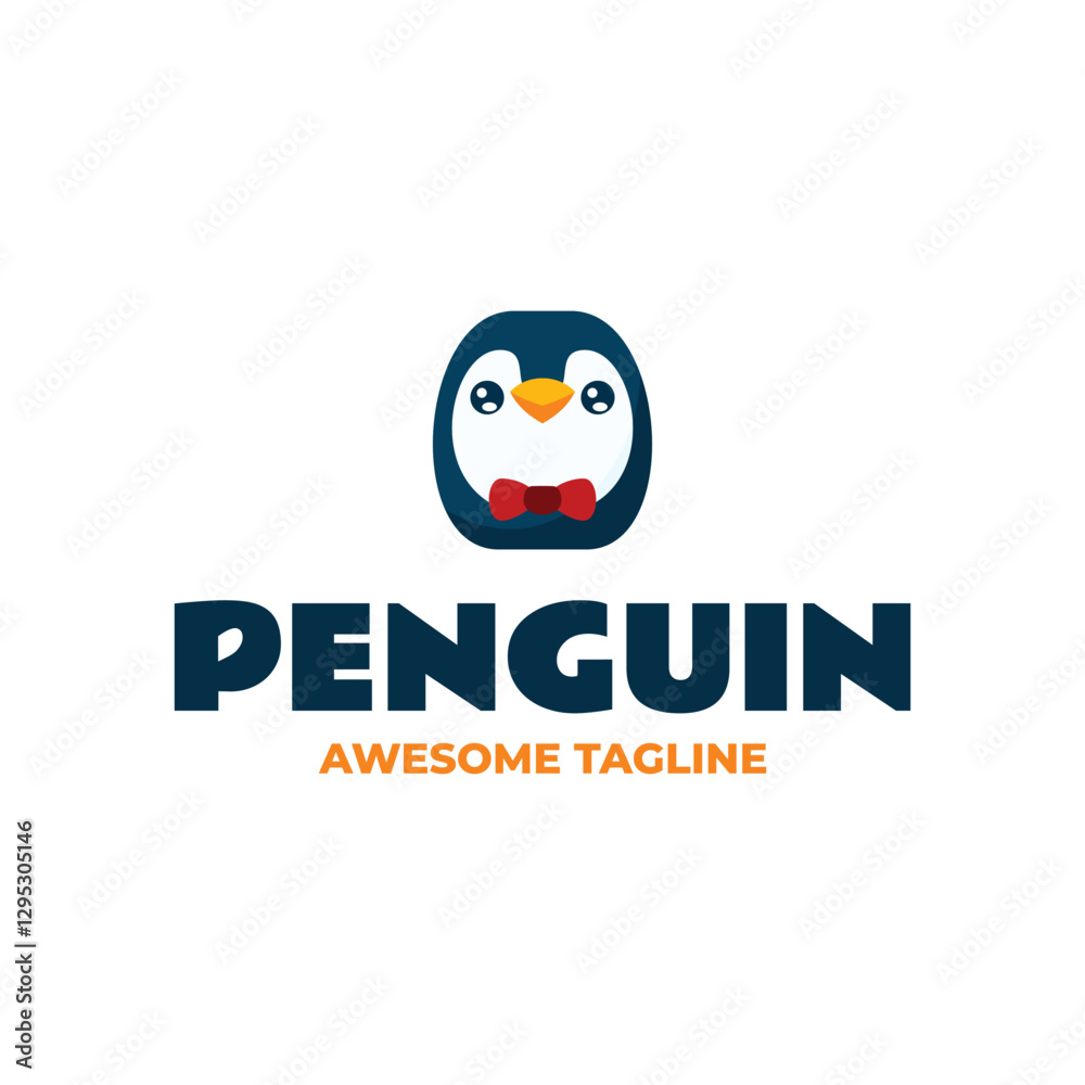 Penguin Simple Mascot Logo