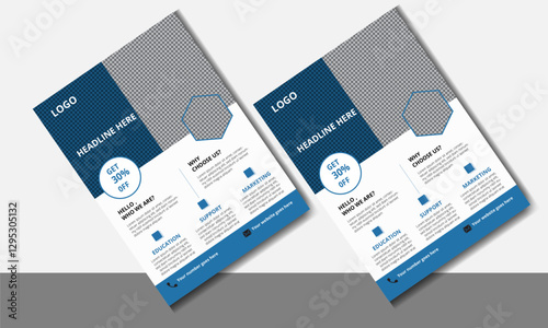 Corporate business  flyer design layout template, marketing business event strategies workshop poster online live meeting, A4 poster for design, education, presentation, website.