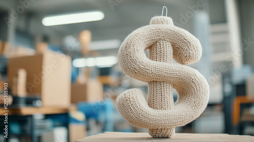 Knitted Dollar Symbol: A cl...
