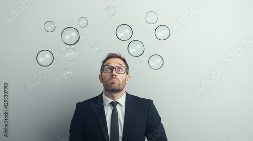 Man contemplating ideas: A ...