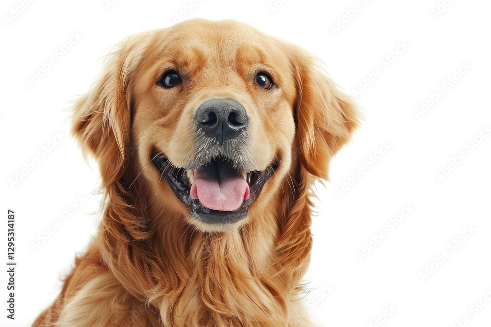 Sharp Picture of Portrait of Happy Golden Retriever Sharp Picture of Portrait of Happy Golden Retriever