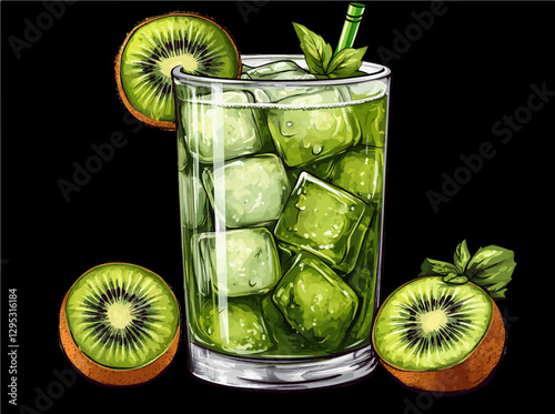 Refreshing Kiwi Drink: A Cool and Zesty Beverage