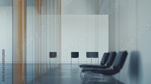 Obraz na płótnie Executive departures with a quiet conference room after a leadership announcement. Featuring company changes and reflection w salonie