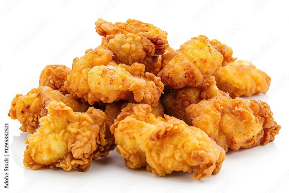 Detailed Color Picture of Fried Chicken Nuggets a Flavor Explosion in Every Bite Generative Ai Detailed Color Picture of Fried Chicken Nuggets a Flavor Explosion in Every Bite Generative Ai