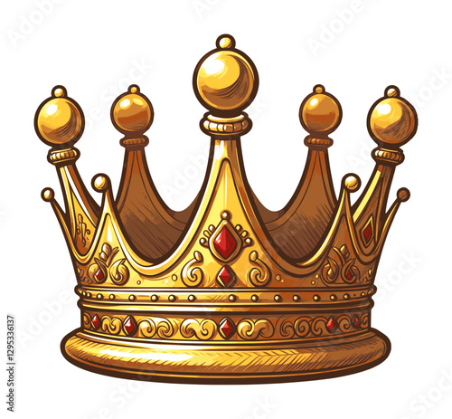 king crown - comic style - drawing (artwork 3)