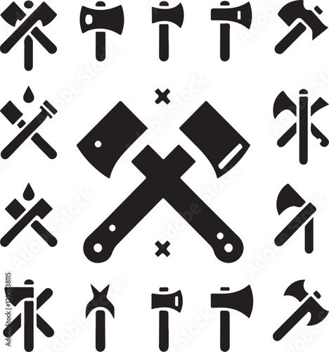 Isolated black axe symbol icon Vector, black axe symbol Silhouette,black axe symbol icon set, black axe symbol for logo,color black axe symbol Vector illustration, Vector Graphic, EPS 10 , clip art