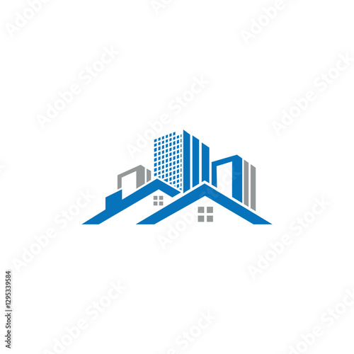  house and home logos template vector.