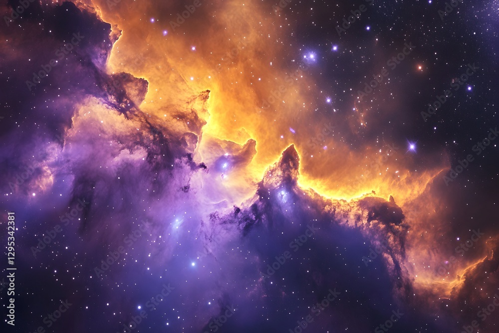 Fototapeta premium Colorful nebulae in deep space